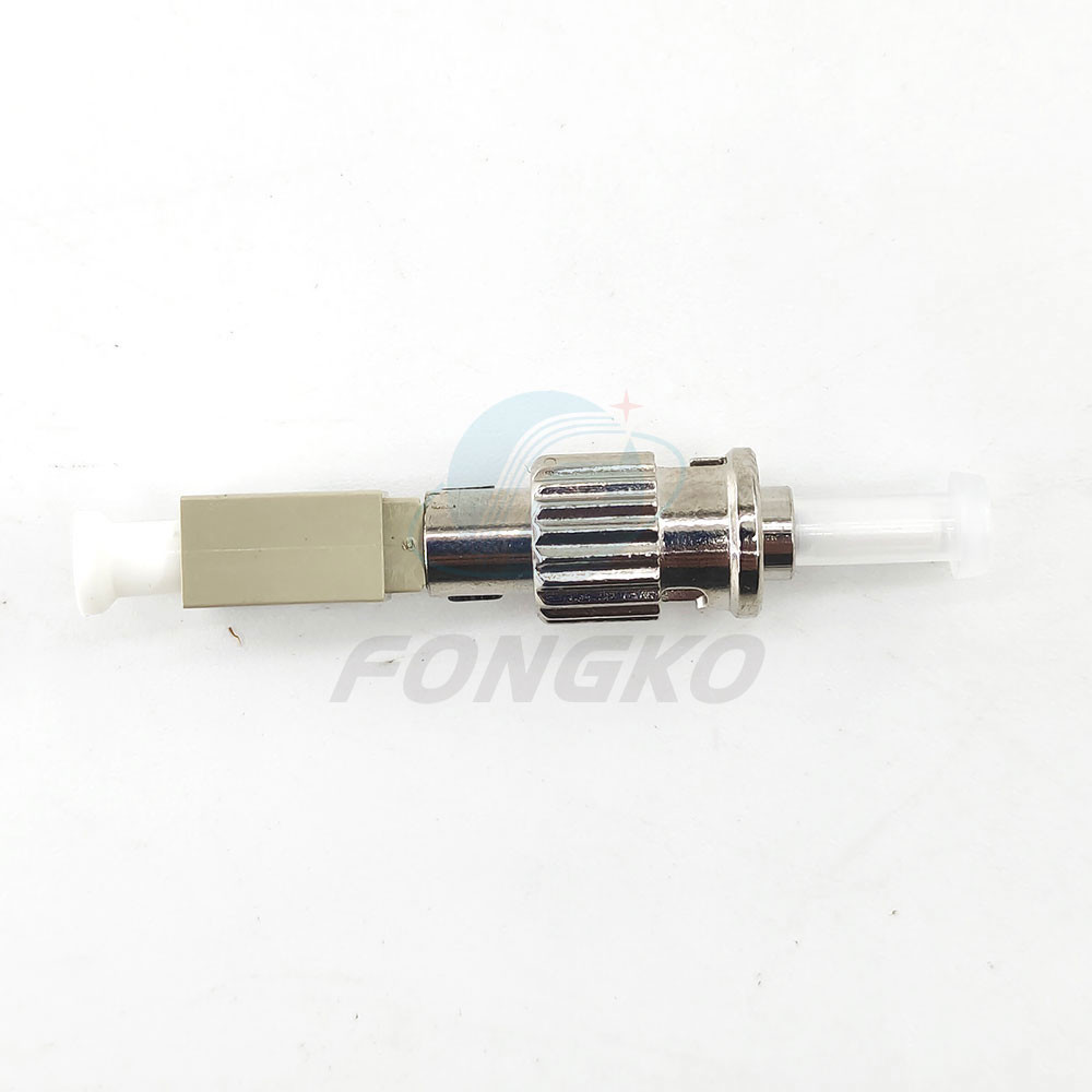 LC ST Female To Male Fiber Optic Hybrid Adapter Multimode 50/125