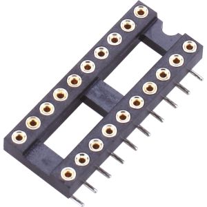 IC Socket SMT Round Pin Header H=3.0 L=7.43 Row of Pitch 15.24 Product spacing