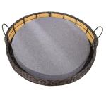 Swing Rattan Hanging Pet Bed PP Natural Woven Wicker Dog Cat Animal Sleeping