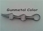 Gunmetal Chain Link Curtain Fly Screen For Partition Divider 12x24mm