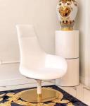 Nordic Modern Personality Leather Lounge Swivel Chair Creative Shaped
