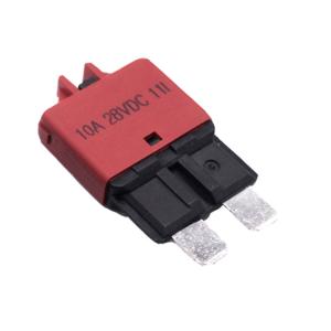 China E39 10Amp DC 28V 10A Plug In Circuit Breaker Manual Reset With Push Button factory