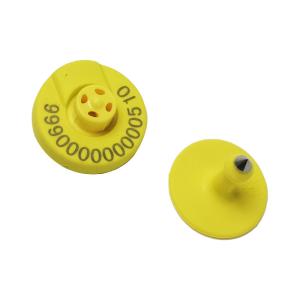 China 350N Animal Electronic Ear Tags ISO11784/5 With Reading Distance 22cm factory