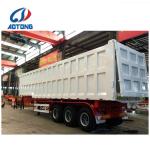 20-80tons Tipping Trailer Semi Truck with Hydraulic Self Discharge and HYVA
