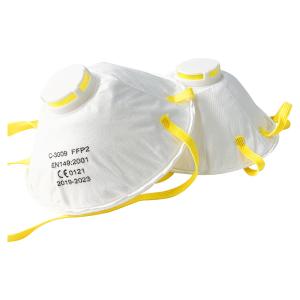 China Ffp2 9500 N95 Kn95 Face Mask Bowl Cup With Non Woven Tape Breathing Valve factory