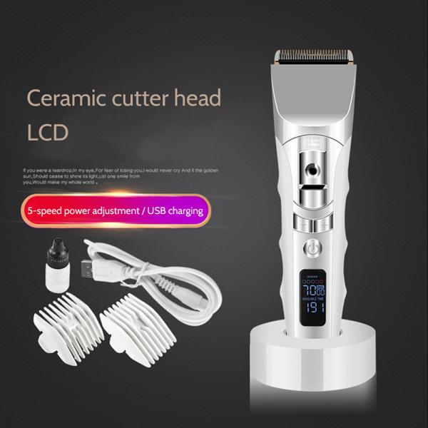 White Color Electric Hair Cutter , Hair Shaving Machine Easy Clean For Business