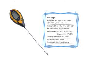 China Digital 4 IN 1 Soil Moisture Tester For Potted / Greenhouses , High Accuracy factory