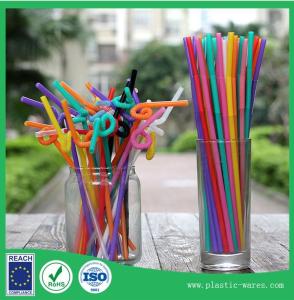 China Flexible Art straw &amp; Disposable Drinking Straws for Juice beverage in more colors factory