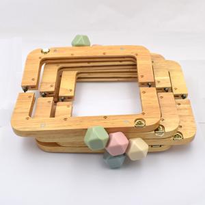 China Hardness Wooden Frame Clutch Bag Antiscratch Tearproof For Wallet factory