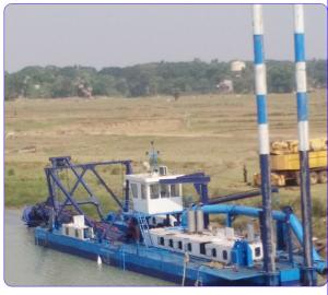 China Gabon small 10 inch river sand pumping jet suction dredger for sale factory
