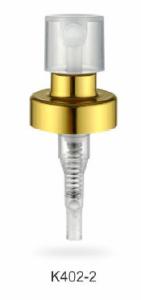China Practical Gold Crimpless Perfume Pump , K402-2 0.13cc Perfume Spray Head factory