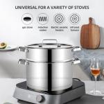 Multifunction Kitchen No 304 Stainless Steel Cooking Pot Set Soup Pot Steamer
