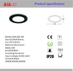Indoor SMD 6W competitive price ultrathin LED Panel light for hotel