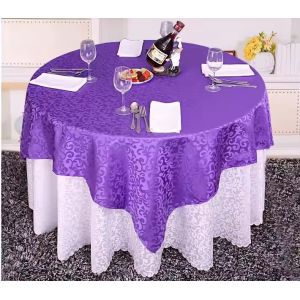 Customized Hotel Table Linens High Temperature Resistant With Jacquard Technics
