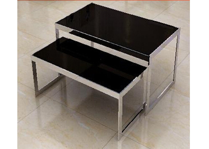 Stainless Steel Nesting Display Tables 1200 * 600 * 900MM For Advertisment Exhibition