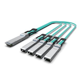 China 40G QSFP+ To 4x10G Breakout AOC(Active Optical Cable) Cables 15M Qsfp 4x10g Aoc15m factory