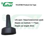 Black Animal Feeding Teats Nipple For Calf Feeding Bottle Lamb Milk Nipple For