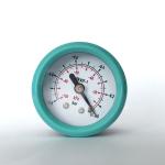 40mm Plastic Pressure Gauge 1 Bar ABS Center Back Mount Pressure Gauge
