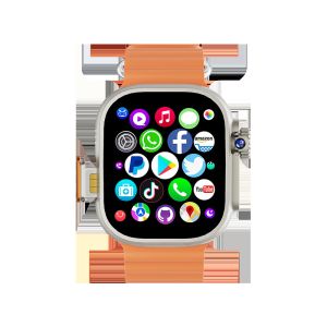 S10 Ultra Smart Watch with Rotary Camera GPS WIFI Sim Card Slot App Store Function Videos 2.29inch Fingerprint Unlock Touch