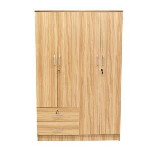 China Simple Wood Panel Furniture Bedroom Clothes Wardrobe Customized factory