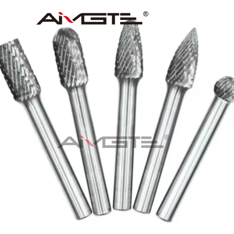 Tungsten Carbide Rotary Burrs with 6.35mm 1/8 and 1/4 Inch Shank for Precision