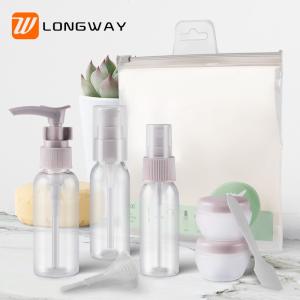 China 9pcs PET Lotion Spray Travel Toiletry Bottle Kit For Personal Care Customized Color factory