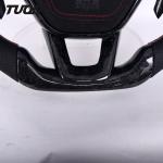 Accord Civic Honda Forged Carbon Fiber Steering Wheel Black Leather Custom