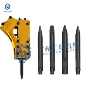 China SB80A SB81 SB100 SB120A SB121 SB130 SB140 SB150 SB151 Hydraulic Breaker Chisel Hammer Breaker 42CrMo Moil Wedge Chisel factory