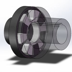 elasticity rubber spider flexible coupling used in water pump