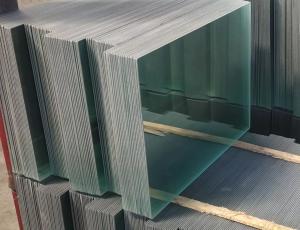 China White Translucent Frosted Square Tempered Glass factory