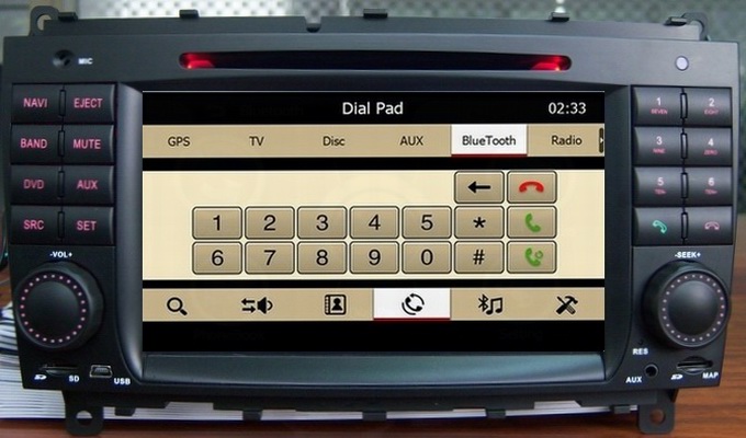 Car audio for Mercedes Benz CLK W209 /Benz CLS W219 body kit with iPod RDS radio mp3 player OCB-8812