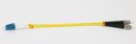 Yellow Lc Fc Patch Cord Simplex Fiber Optic Cable Single Mode For CATV Networks