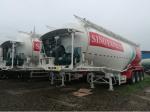 50M3 Second Hand Semi Trailers Cement Bulker 11800x2500x3990mm Dimension