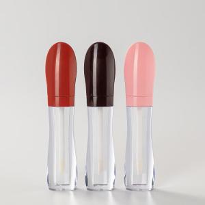 China Round Big Head Lip Glaze Tube With Beautiful Design And Transparent Bottle factory