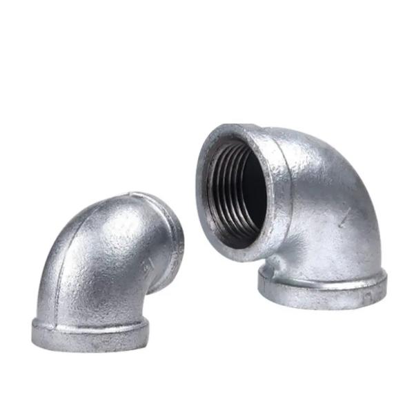 Female Thread Fire Plumbing Water Pipe Cast Iron Galvanized Elbow Gas Fittings