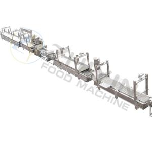 China Industrial Frozen French Fries Production Line With PLC Touch Operation factory