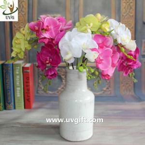 China UVG FOR40 Various cheap artificial flower with real touch PU orchid flowers for weddings factory
