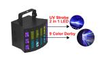 New Type LED Derby,LED UV and LED Strobe 3in1 Disco/party Effect Light