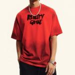 Washed Grey Oversized T Shirt Summer Sorona Fabric Quick Dry Cool Streetwear