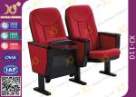 Solid Wood Armrest Gravity Seat Rebound Conference Hall Chairs With Iron Base