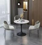 Italian Rock Plate Iron Art Round Hotel Coffee Table Set