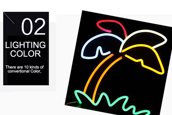 led neon signs color