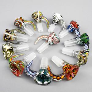 China Beautiful male female glass pipe bowls Smoking Accessories for Bongs factory