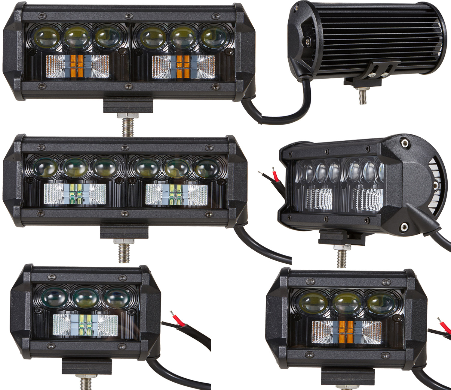 Wholesales 7D pc mounting bracket led light bar for truck 7inch HCB-LCB50