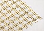 Bronze Stainless Steel Woven Metal Lock Crimped 6m Brass Decorative Wire Mesh