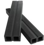 50x30mm WPC Decking Accessories Black Joists Recycled Plastic Commercial