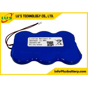 Lithium Battery 3V CR2450-6P 3600mah non rechargeable battery OEM