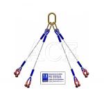 DNV 2.7-1 Standard Steel Wire Rope Sling 5 Legs Lifting Eye Type Reversed Eye