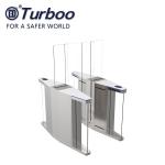 Tempered glass Half Height Speed Gate Turnstile Security Rfid Card Reader