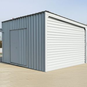 Easy-to-Assemble Steel Frame Storage Shed with Sandwich Panel Wall Panel